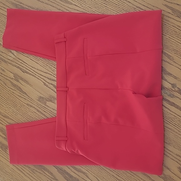 Express Red Skinny High Rise 14L Trouser Pants Fall Winter Holiday - Picture 7 of 13